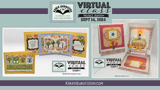 Karen Burniston Sept 2024 Virtual Class Project Preview [upl. by Atiran]