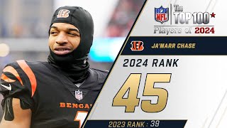 45 JaMarr Chase WR Bengals  Top 100 Players of 2024 [upl. by Acinoreb244]