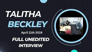 Talitha Beckley Full Unedited Interview [upl. by Flossi]