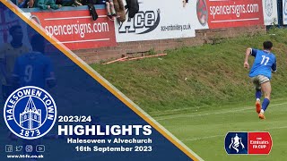 HIGHLIGHTS  Halesowen 52 Alvechurch 160923 [upl. by Rehpretsirhc206]