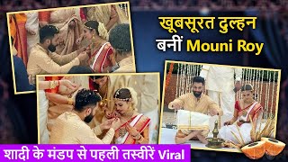 WOW  Mouni RoySuraj Nambiars FIRST Wedding Pictures Go Viral [upl. by Wurtz208]