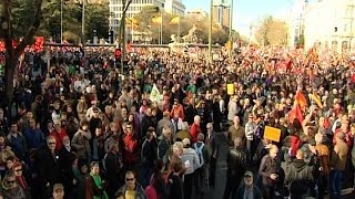 Las Marchas de la Dignidad invanden Madrid [upl. by Ros]