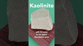 Kaolinite Clay Kaolin Mineral IDd [upl. by Yenobe87]