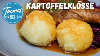 Kartoffelklöße selber machen  aus rohen Kartoffeln [upl. by Kciderf]