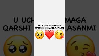 U UCHUN HAMMAGA QARSHI CHIQA OLASANMI🥺❤️ instagram rek funny youtubeshorts omad tiktok love [upl. by Mears]