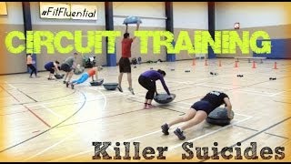 Circuit Training  Killer Suicide Drills [upl. by Bonina]