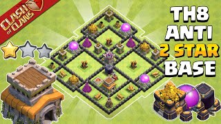 Town hall 8Th8 Base  Town hall 8Th8 FarmingTrophyPushingWar Base  Coc Th8 Base Link 2023 [upl. by Aguayo]