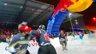 Red Bull Crashed Ice  first ever Fight full race [upl. by Nylanej]