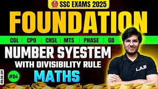 Number System  SSC Foundation Batch 2025  Maths Classes by Utkarsh Sir  SSC CGL CHSL MTS [upl. by Yentruocal]