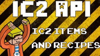 IC2 API Tutorial IC2 Items and Recipes [upl. by Elleiand67]