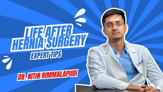 Post hernia operation precautions Care and recovery in Telugu Dr Nitin Rimmalapudi Rajahmundry [upl. by Adnilahs]