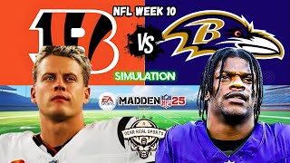 BENGALS vs RAVENS  NFL WEEK 10  MADDEN 25 Prediction [upl. by Rebak]