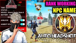 Free fire  Max vip 👀 antiban Headshot  location📍 CS Rank best vip injecter auto kill bellara blrx [upl. by Cromwell908]