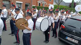 Honneurs aux basses Royale Fanfare de MoulbaixLigne [upl. by Aliuqehs]