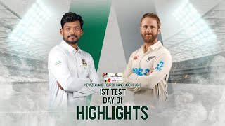 Bangladesh vs New Zealand Highlights  1st Test  Day 1  New Zealand Tour of Bangladesh 2023 [upl. by Anawit]