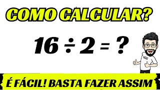 ➥ QUANTO É 16 DIVIDIDO POR 2  DIVIDIR 16 POR 2 [upl. by Babcock]