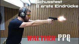 Walther PPQ M2 9x19mm  Schusstest amp erste Eindrücke [upl. by Nylek]