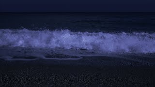 Fall Asleep with Powerful Waves at Night on Museddu Beach  Ocean Sounds for Deep Sleeping [upl. by Ellehsat204]