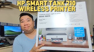 HP SMART TANK 210 WIRELESS PRINTER  UNBOXING SET UP AND TEST  SRP PHP 9250 PHILIPPINES [upl. by Maro447]