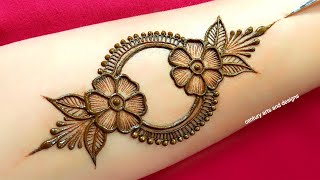 Very beautiful stylish front hand mehndi design  Arabic mehndi design  mehndi design  Mehndi [upl. by Aid586]