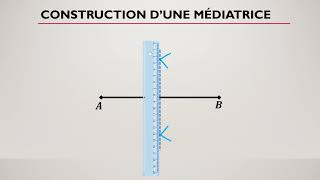 Comment construire une médiatrice [upl. by Nedla685]