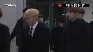 Seventeen visited jonghyun funeral hall 171220 [upl. by Shaper238]