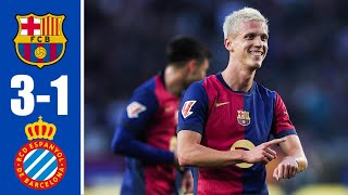 Barcelona vs Espanyol 31 Dani Olmo Yamal Raphinha masterclass performance [upl. by Aiduan894]