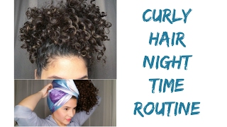 Curly Hair Night Time Routine [upl. by Buzzell]