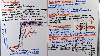 Polarography  Polarogram explaintion in polarography  shape of Polarogram [upl. by Dedie]
