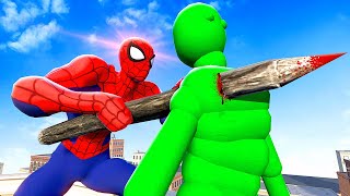 Upgraded SPIDERMAN Fights AI Ragdolls  Overgrowth Mods Gameplay [upl. by Notsrik]