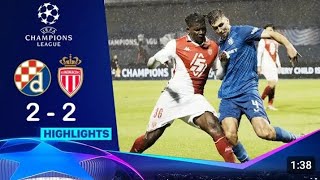 Dinamo Zagreb vs AS Monaco 22 All Goals amp Extended Highlights  UEFA Champions league [upl. by Cone]