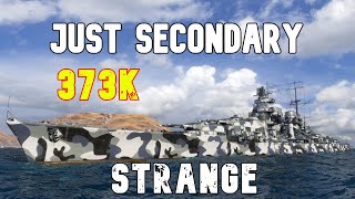 World of WarShips Schlieffen  373K Damage Just Secondary [upl. by Gautier]