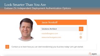 Essbase 21c Independent Deployment Authentication Options [upl. by Nnaeirelav]