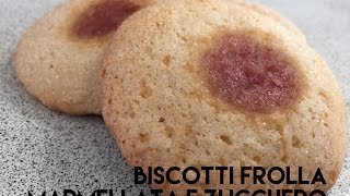 Biscotti alla frolla marmellata e zucchero dellExPasticcere [upl. by Bambie]