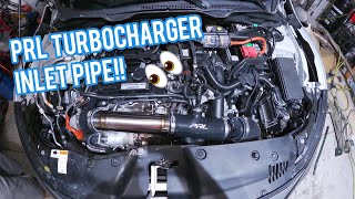 PRL TITANIUM Inlet pipe INSTALL FboW1 10th gen civic si Sounds insane [upl. by Olag549]