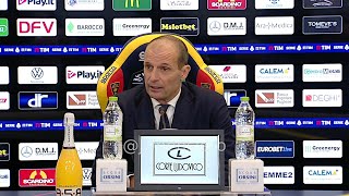 ALLEGRI post LecceJuve 03 conferenza stampa quotScudetto Dobbiamo rendere possibile limpossibilequot [upl. by Emaj512]