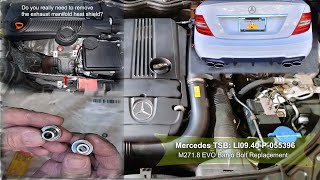 Banjo Bolt Replacement  2013 Mercedes C250 W204 [upl. by Siuol]