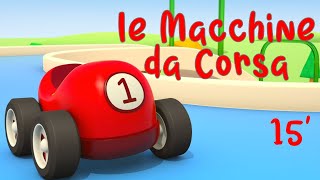 Macchinine da Corsa Grandi veicoli da Lavoro  stampi scivoli e corse Compilation cartoni bambini [upl. by Savage]