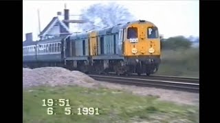 Trains in Lincolnshire May 1991 [upl. by Ahsan303]