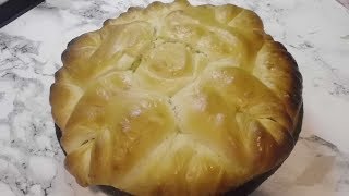 SLAVSKA POGAČA RECEPT  SLAVA POGACA BREAD FOR SERBIAN SLAVA RECIPE BALKANFOOD [upl. by Anallise389]