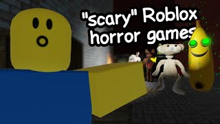 Exploring quotscaryquot Roblox horror games [upl. by Delbert]