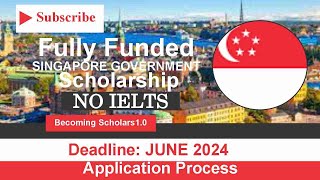 Fully Funded Singapore Government Scholarship 2025  SINGA Application Process [upl. by Urquhart]