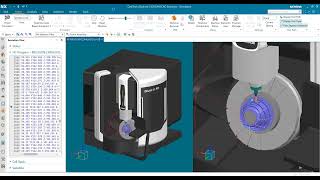 NX Post CNC Millturn 5 trục DMU65 FD DMU65 FD 5 axis millturn Siemens NX postprocessor [upl. by Ahsiekram]