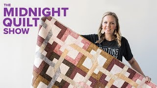 Interlocking Puzzle Quilt SEASON 4 PREMIERE  Midnight Quilt Show with Angela Walters [upl. by Smada917]