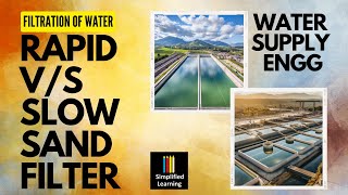 Rapid Sand Filter VS Slow Sand Filter  All you need to know about these filters  Water Treatment [upl. by Ahsinoj789]