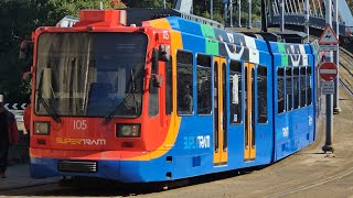 Sheffield SuperTram 105 From Middlewood To Meadowhall [upl. by Aicatsanna]