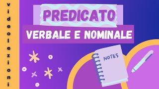 Predicato verbale e nominale [upl. by Graehl]