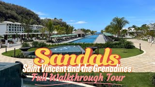 Sandals Saint Vincent and the Grenadines  Grand Opening Full Walkthrough Tour Of The Resort amp Beach [upl. by Dionisio135]