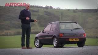 Peugeot 205 GTI the original hot hatch  hero car by wwwautocarcouk [upl. by Idarb]