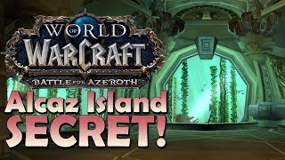 SECRET Titan Cave under Alcaz Island in Dustwallow Marsh  Battle for Azeroth [upl. by Asserak]